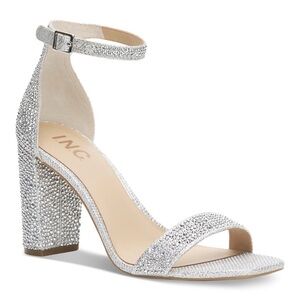 Like new! Glittering Silver Heels